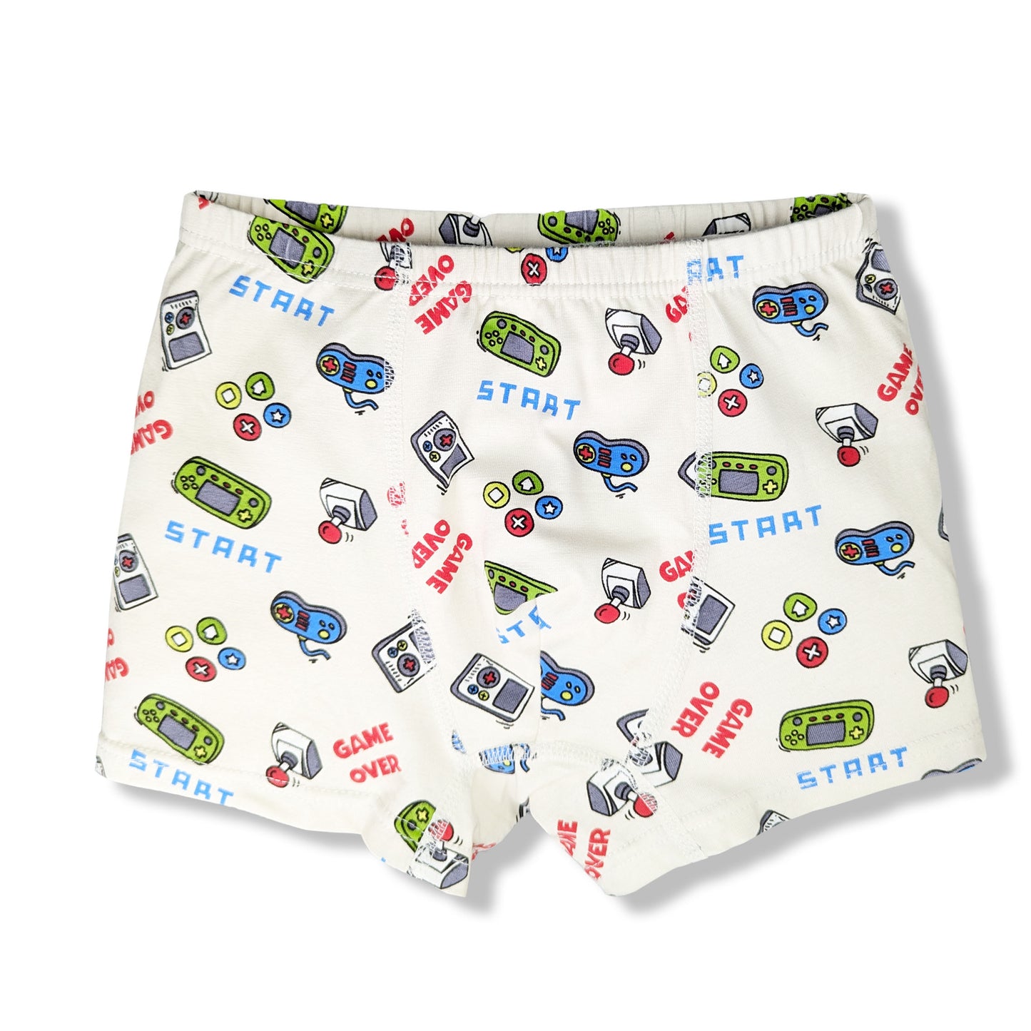 Moon Under the Bridge Boys' Soft Cotton Boxer Shorts Underwear Pack of 5 - Mix Design