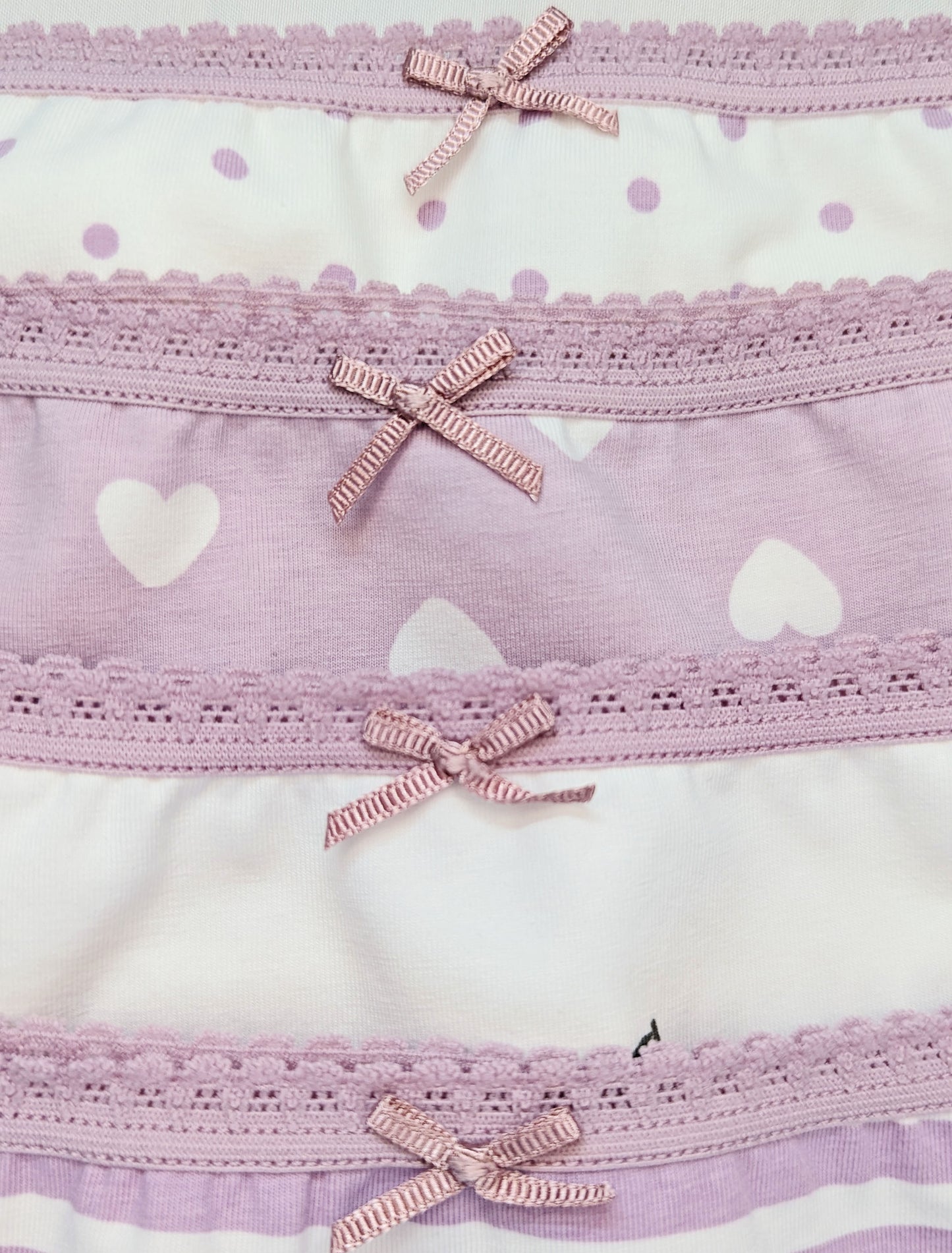 Moon Under the Bridge Girls' Soft Cotton Knickers Underwear Pack of 4 - Purple