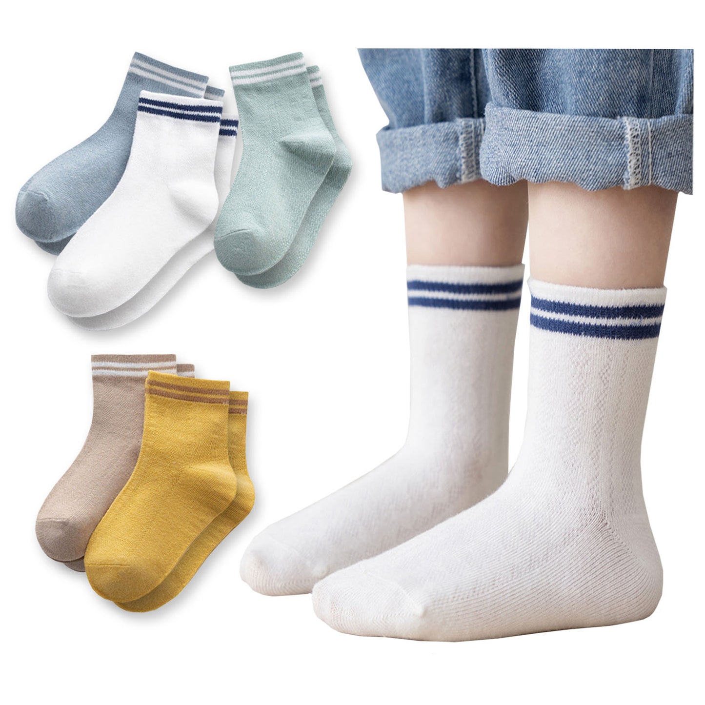 Summer Weight Cotton Ankle Socks