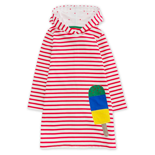 Lollipop Cotton Hoodie Dress