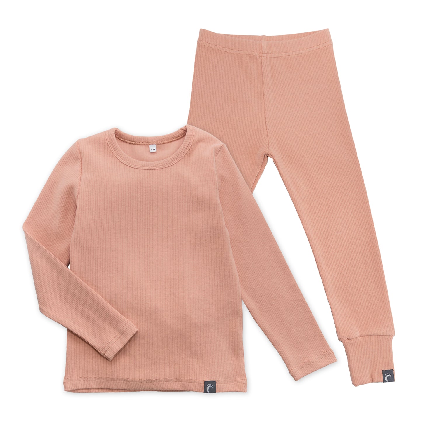 Pink Long Sleeve Soft Comfy Cotton Base Layer Pyjama Set