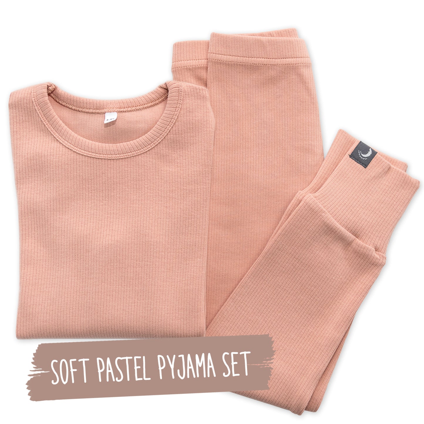 Pink Long Sleeve Soft Comfy Cotton Base Layer Pyjama Set